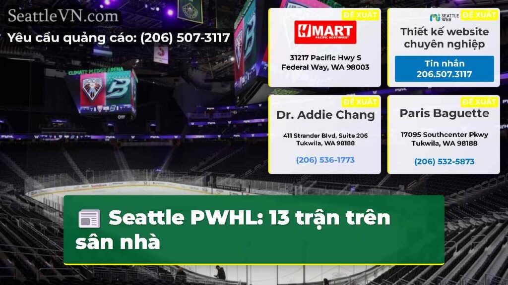 Seattle PWHL: 13 trận trên sân nhà