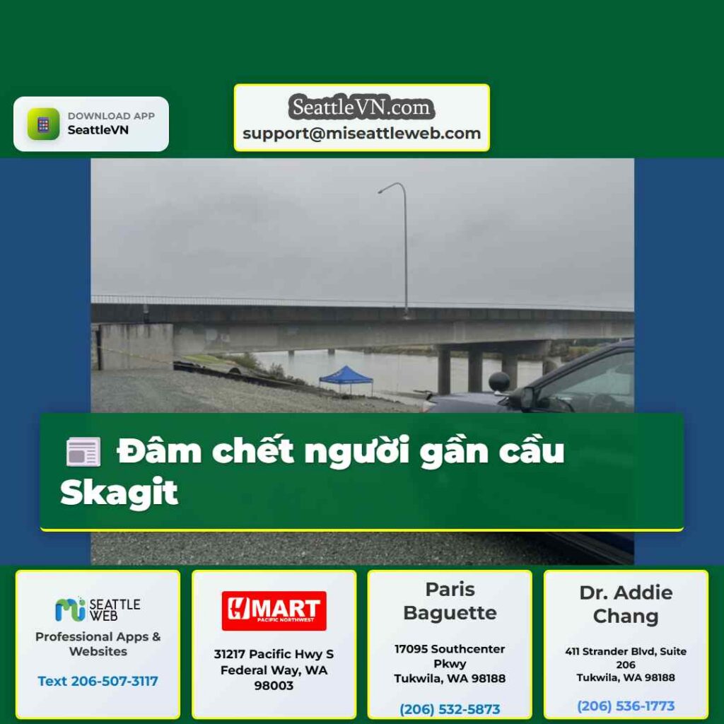 Đâm chết người gần cầu Skagit