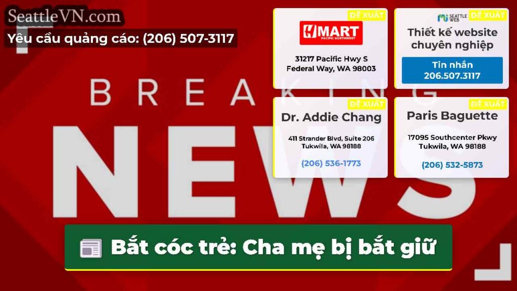 Bắt cóc trẻ: Cha mẹ bị bắt giữ