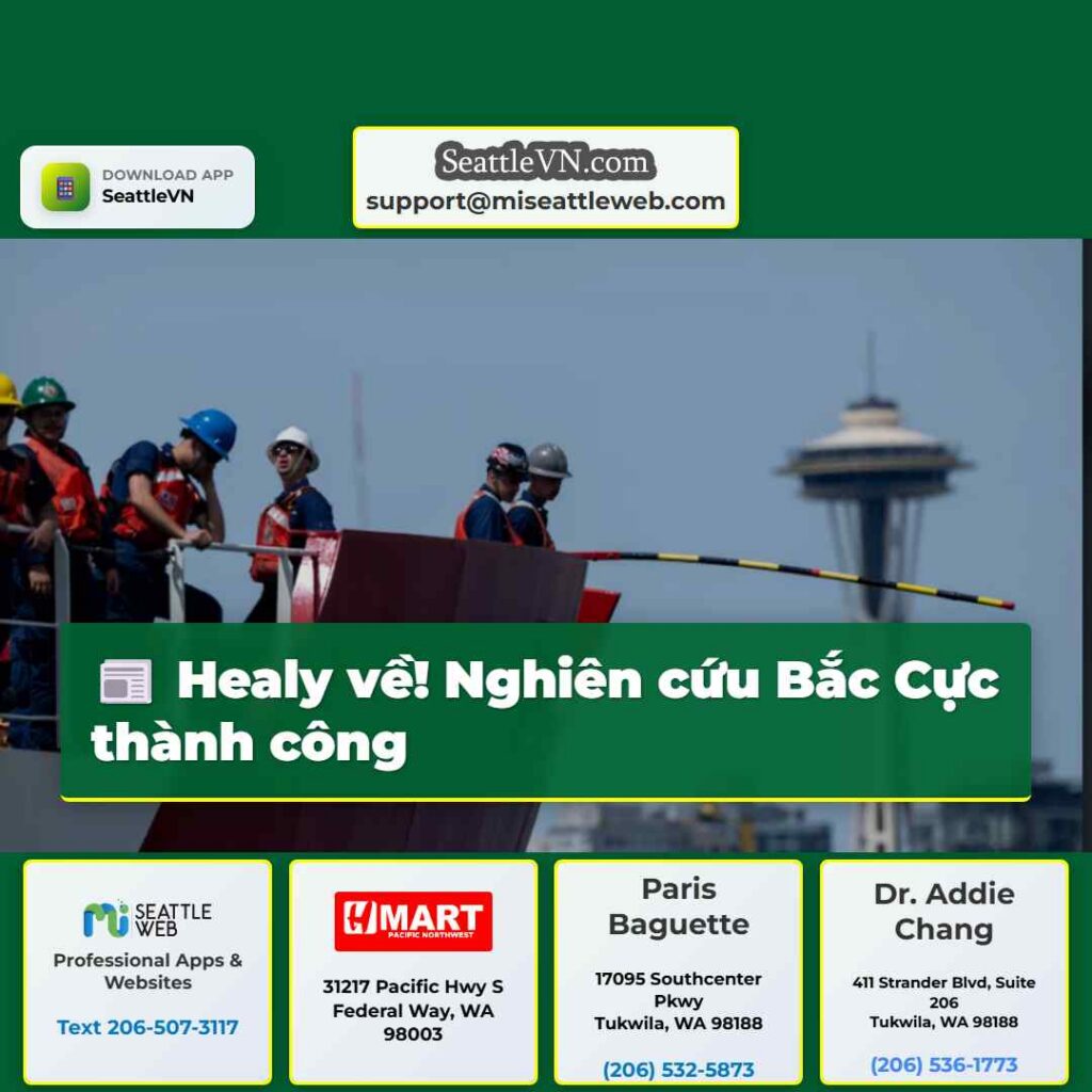 Healy về! Nghiên cứu Bắc Cực thành công