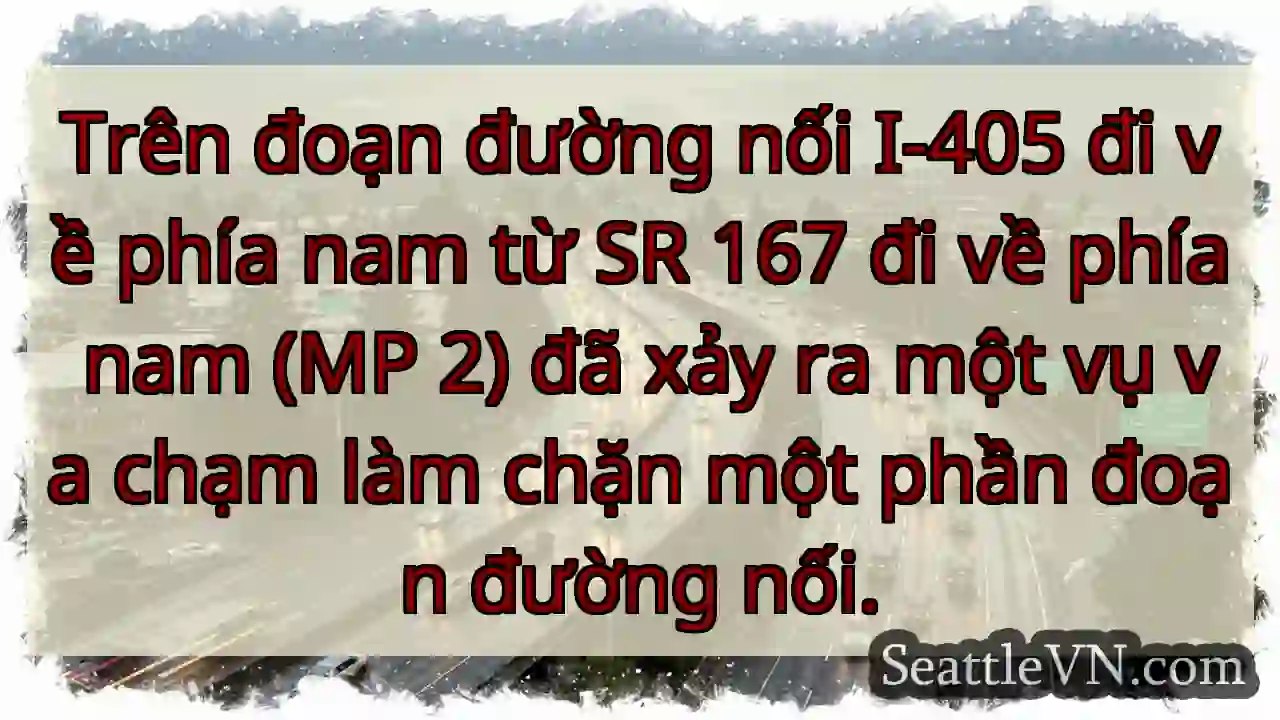 Trên đoạn đường nối I-405 đi về phía nam từ SR