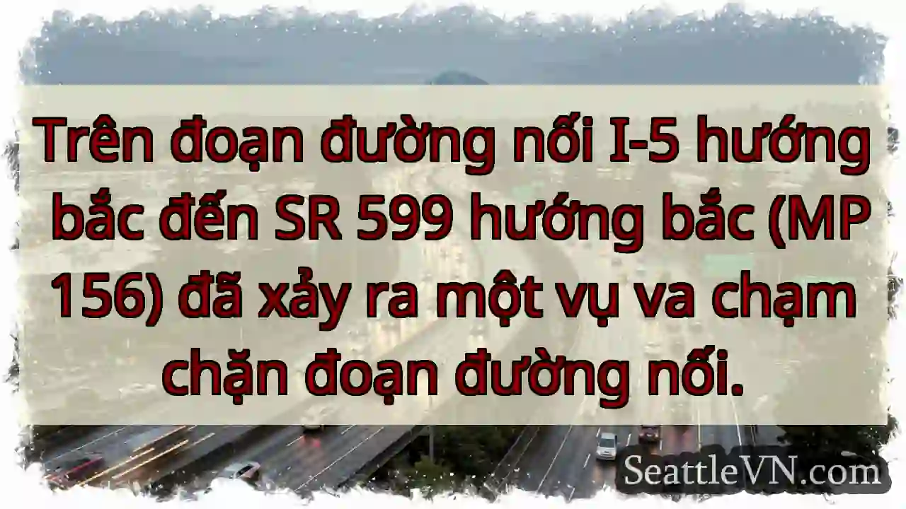 Trên đoạn đường nối I-5 hướng bắc đến SR 599