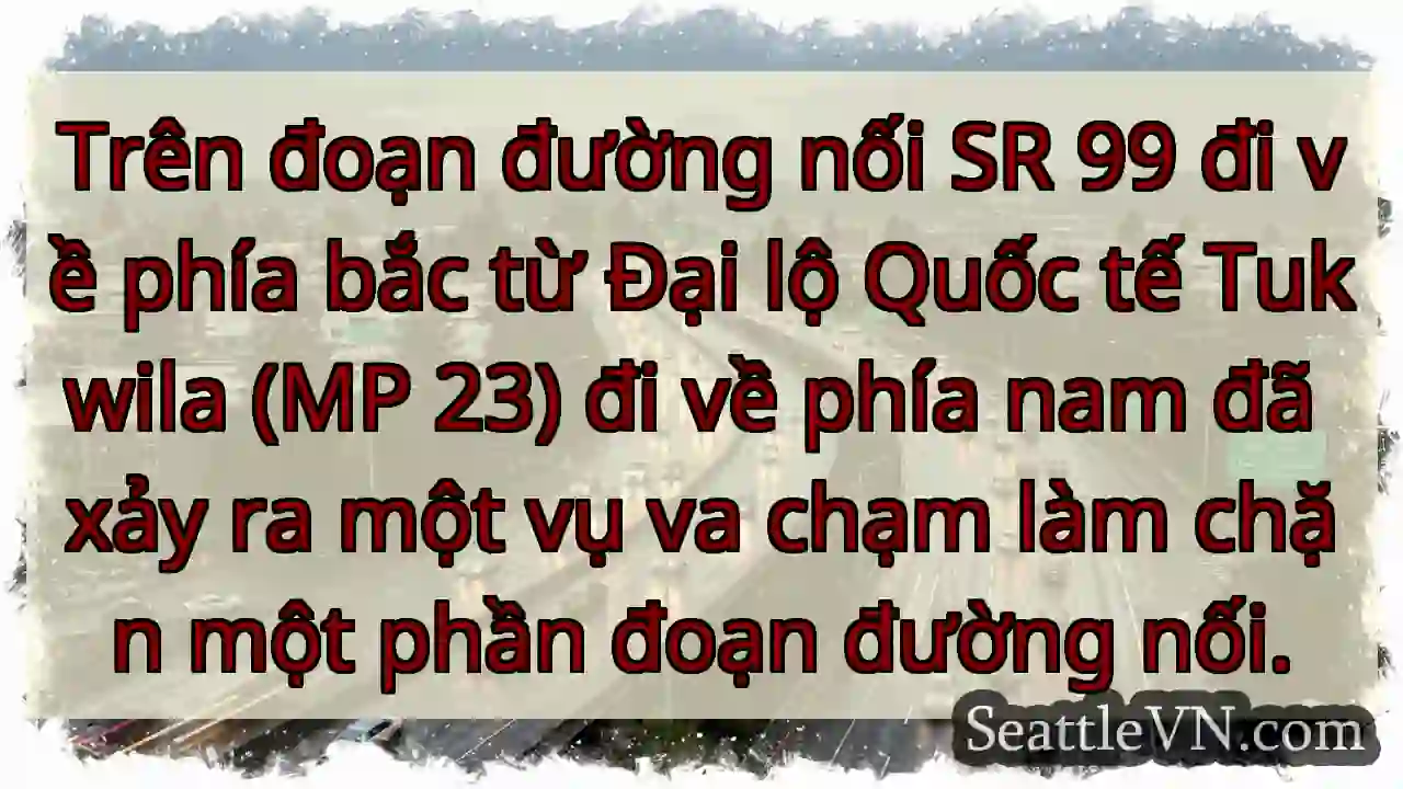 Trên đoạn đường nối SR 99 đi về phía bắc từ Đại