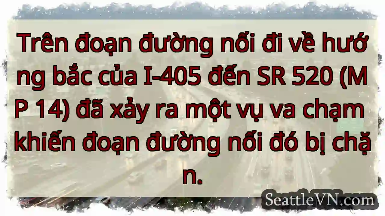 Trên đoạn đường nối đi về hướng bắc của I-405 đến