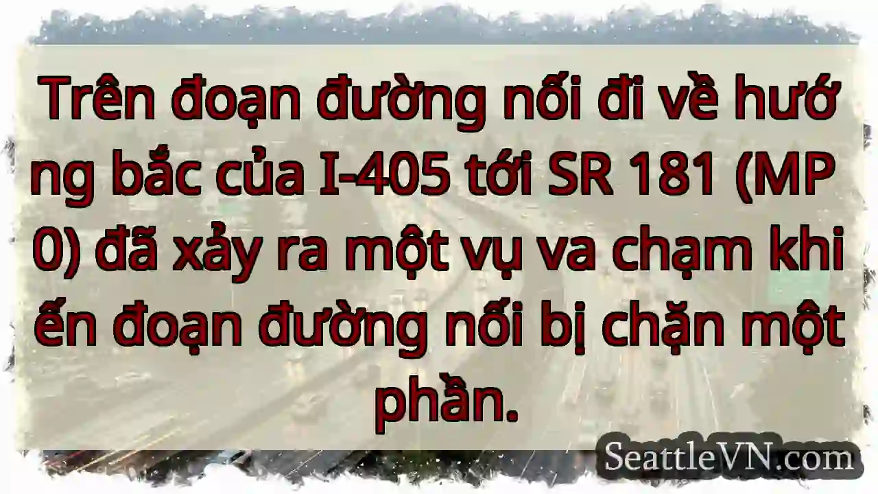 Trên đoạn đường nối đi về hướng bắc của I-405 tới