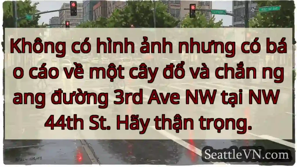 Không có hình ảnh nhưng có báo cáo về một cây đổ