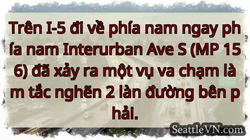 Trên I-5 đi về phía nam ngay phía nam Interurban