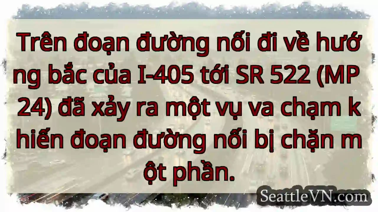 Trên đoạn đường nối đi về hướng bắc của I-405 tới
