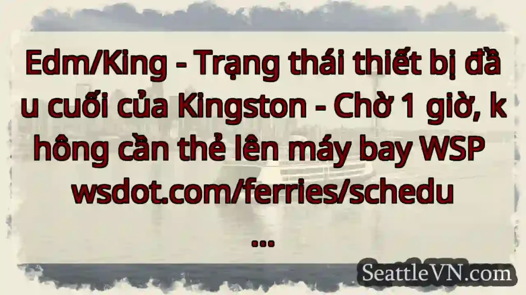 Edm/King - Trạng thái thiết bị đầu cuối của