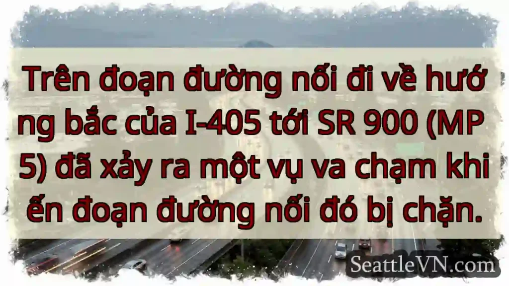 Trên đoạn đường nối đi về hướng bắc của I-405 tới
