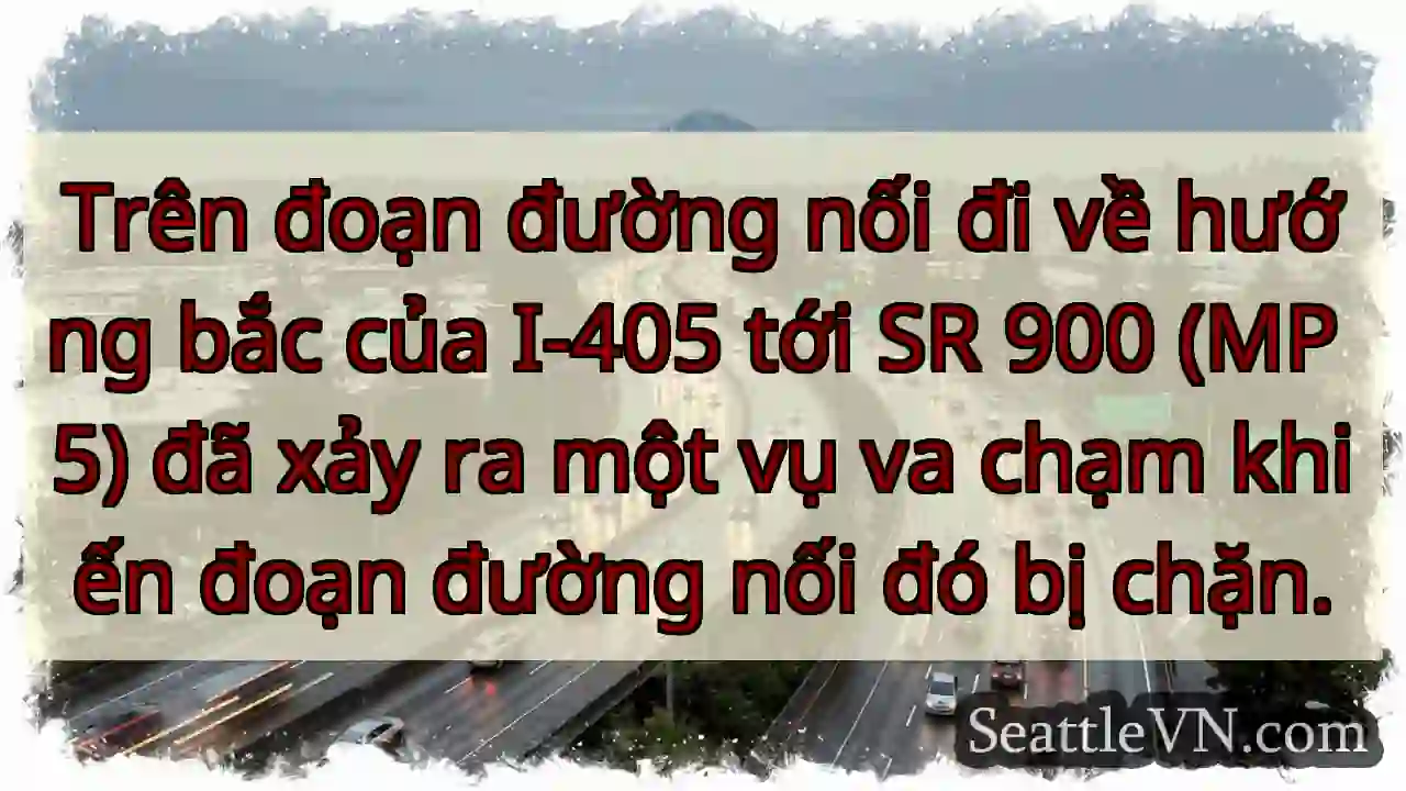 Trên đoạn đường nối đi về hướng bắc của I-405 tới