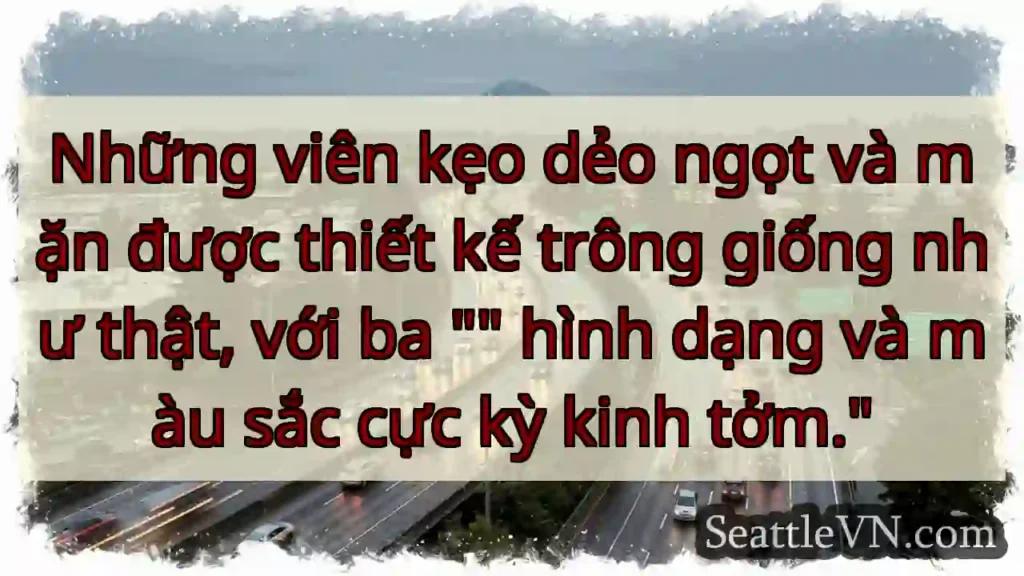 Những viên kẹo dẻo ngọt và mặn được thiết kế