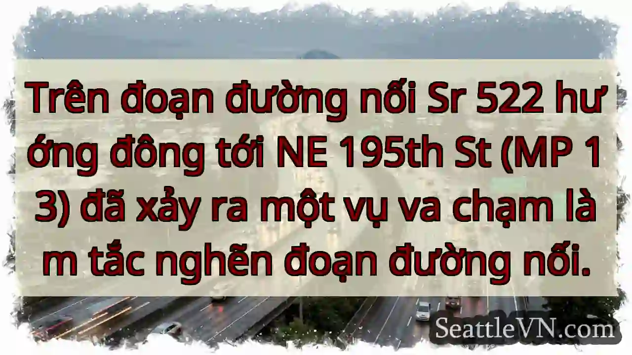 Trên đoạn đường nối Sr 522 hướng đông tới NE