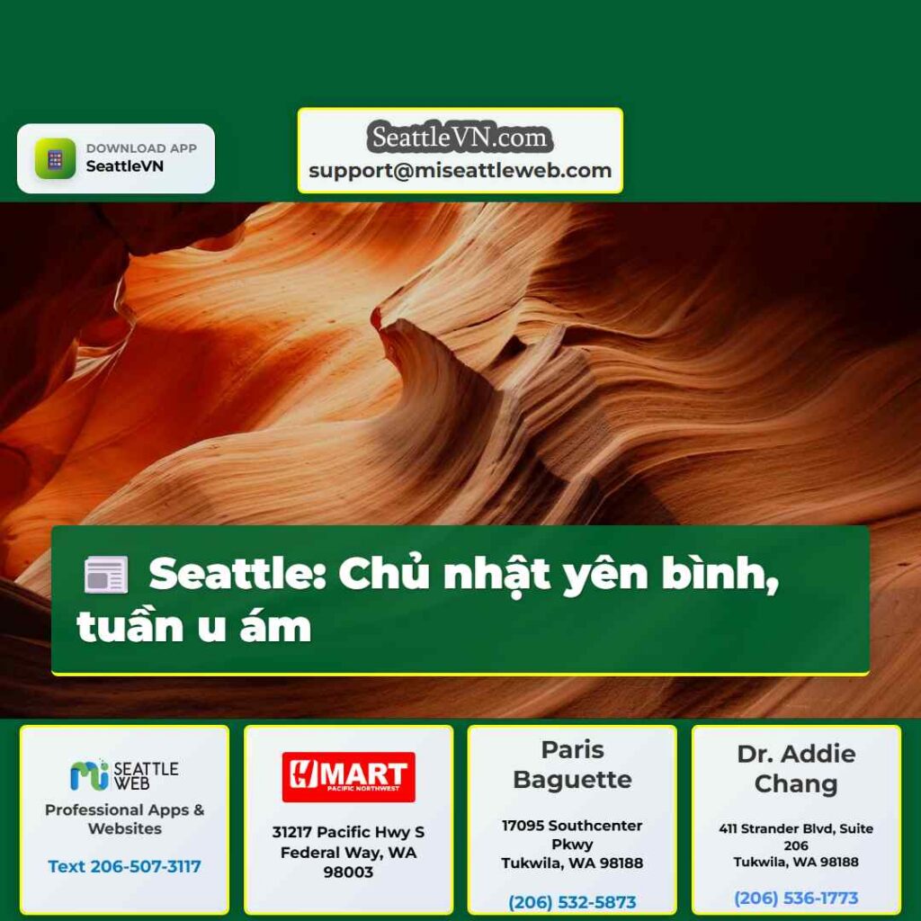 Seattle: Chủ nhật yên bình, tuần u ám