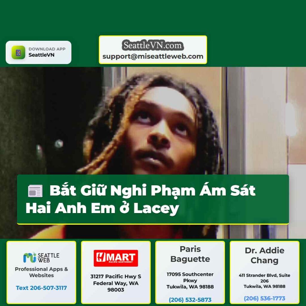 Bắt Giữ Nghi Phạm Ám Sát Hai Anh Em ở Lacey
