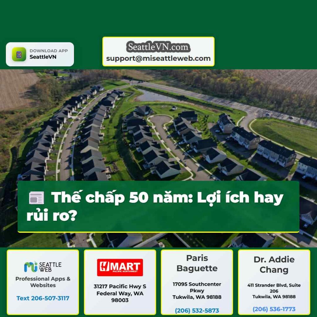 Thế chấp 50 năm: Lợi ích hay rủi ro?