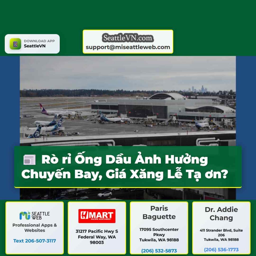 Rò rỉ Ống Dầu Ảnh Hưởng Chuyến Bay, Giá Xăng Lễ