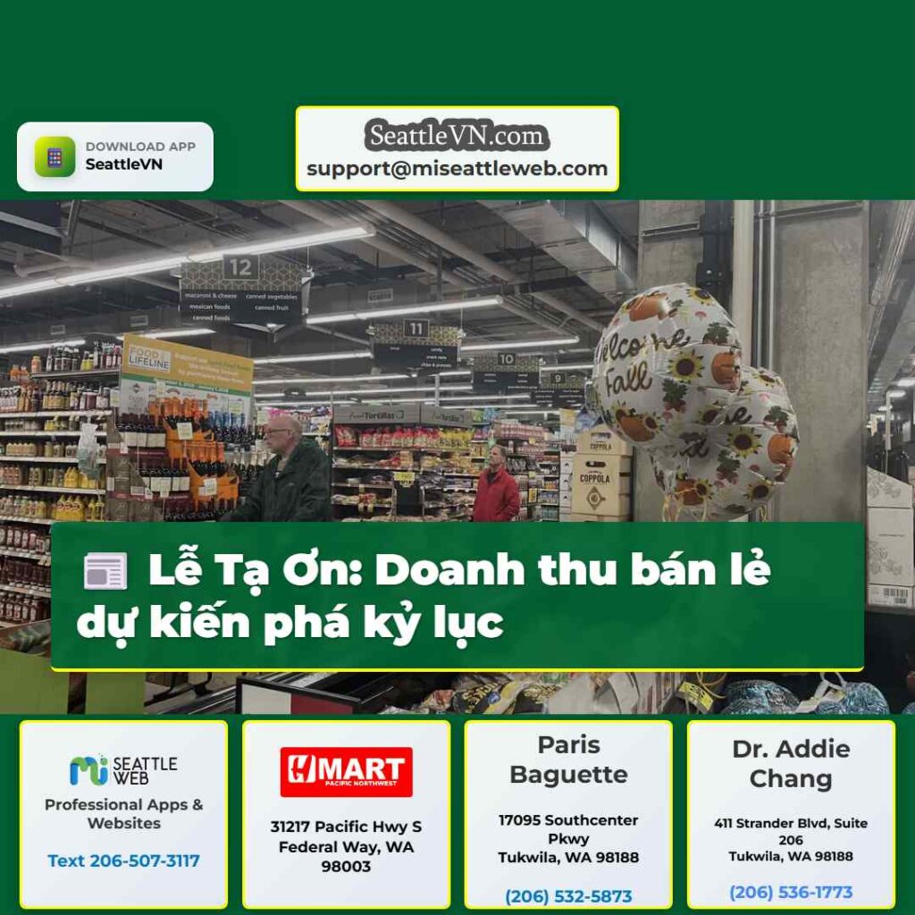 Lễ Tạ Ơn: Doanh thu bán lẻ dự kiến phá kỷ lục