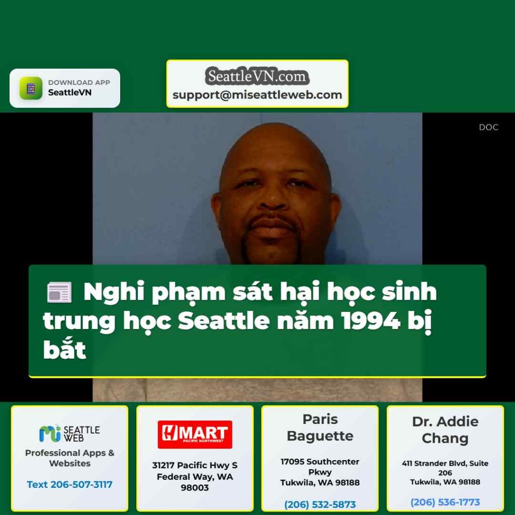 Nghi phạm sát hại học sinh trung học Seattle năm