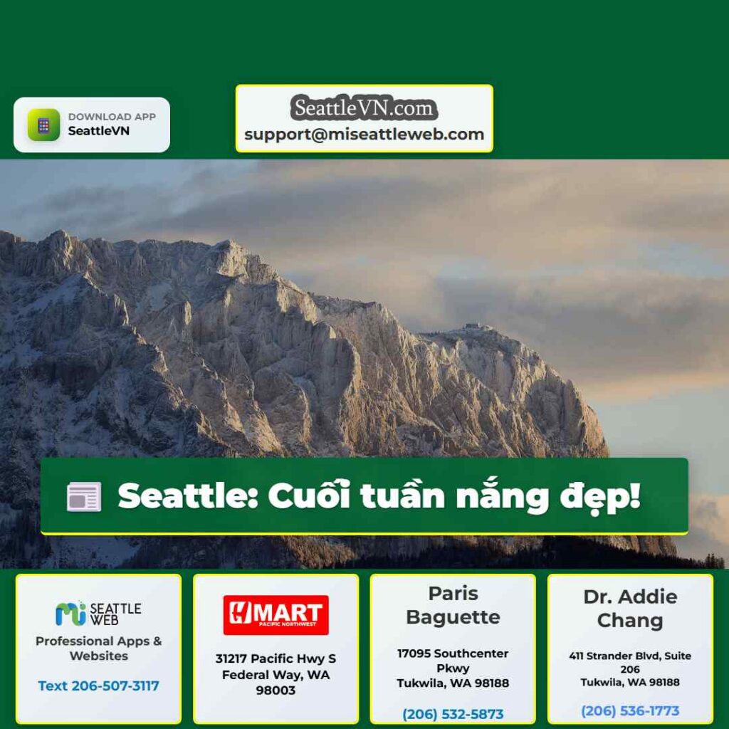 Seattle: Cuối tuần nắng đẹp!