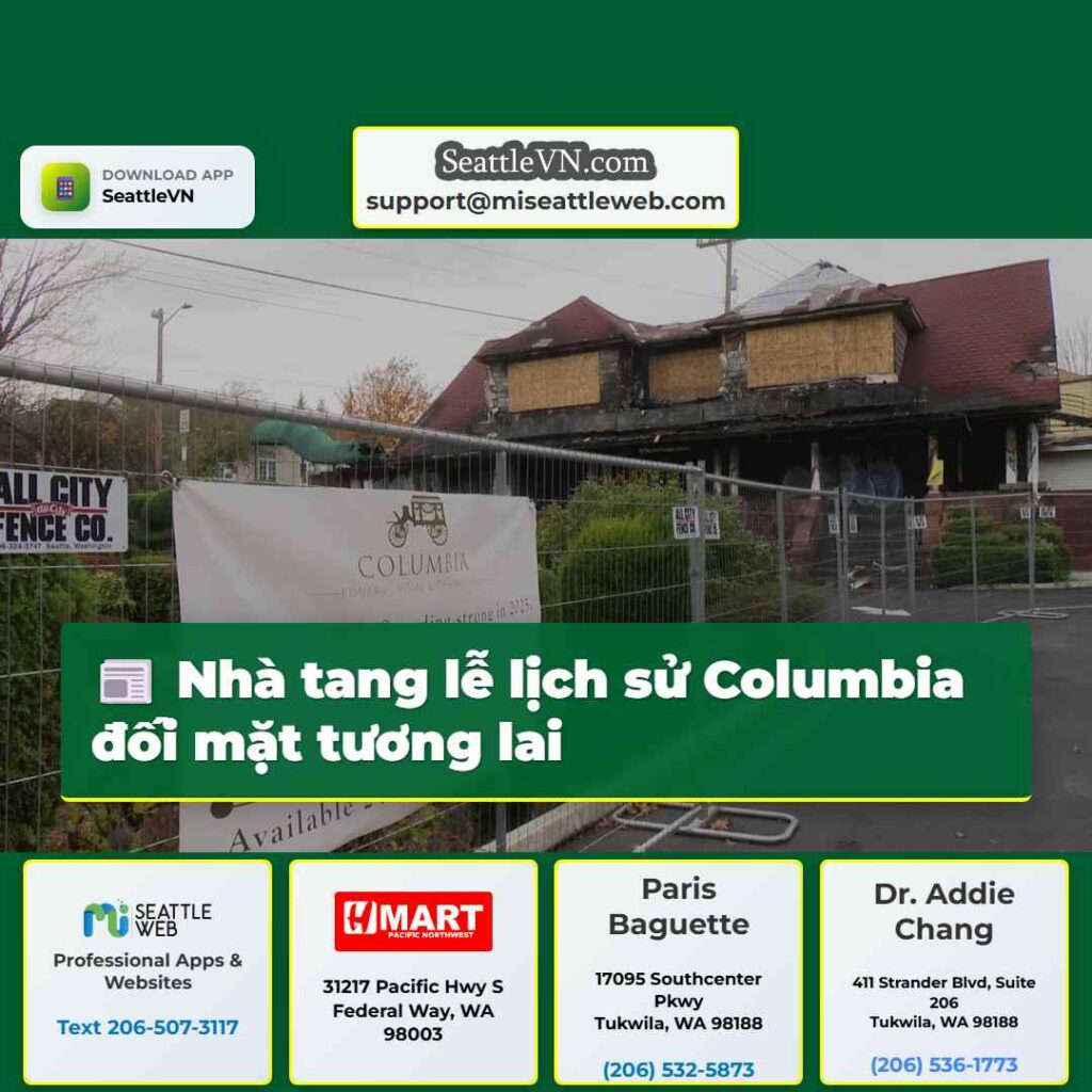 Nhà tang lễ lịch sử Columbia đối mặt tương lai