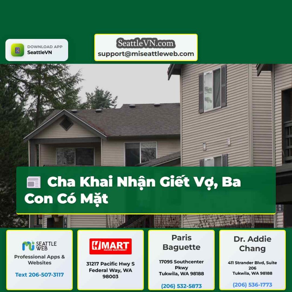 Cha Khai Nhận Giết Vợ, Ba Con Có Mặt