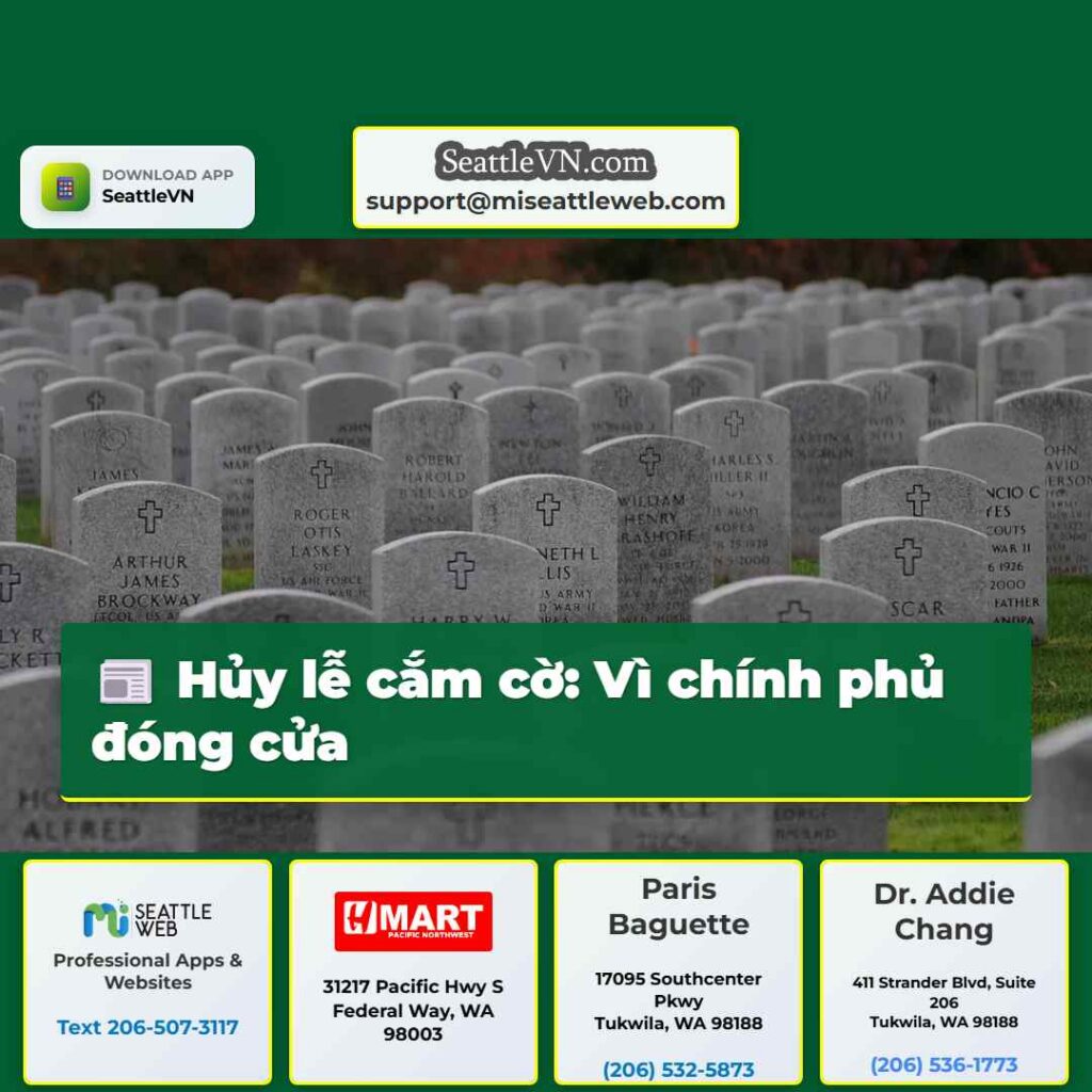 Hủy lễ cắm cờ: Vì chính phủ đóng cửa