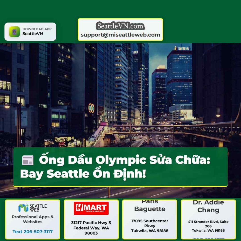 Ống Dầu Olympic Sửa Chữa: Bay Seattle Ổn Định!