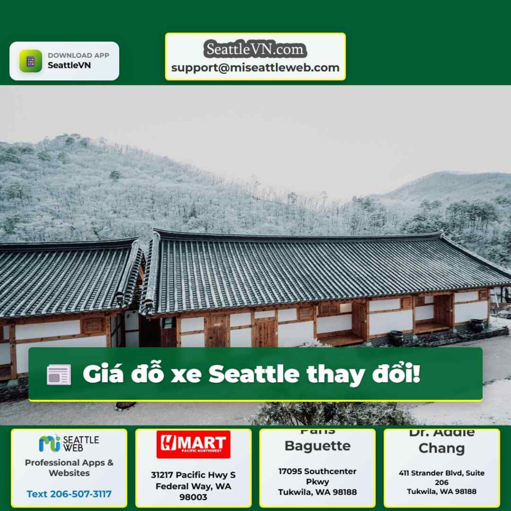 Giá đỗ xe Seattle thay đổi!
