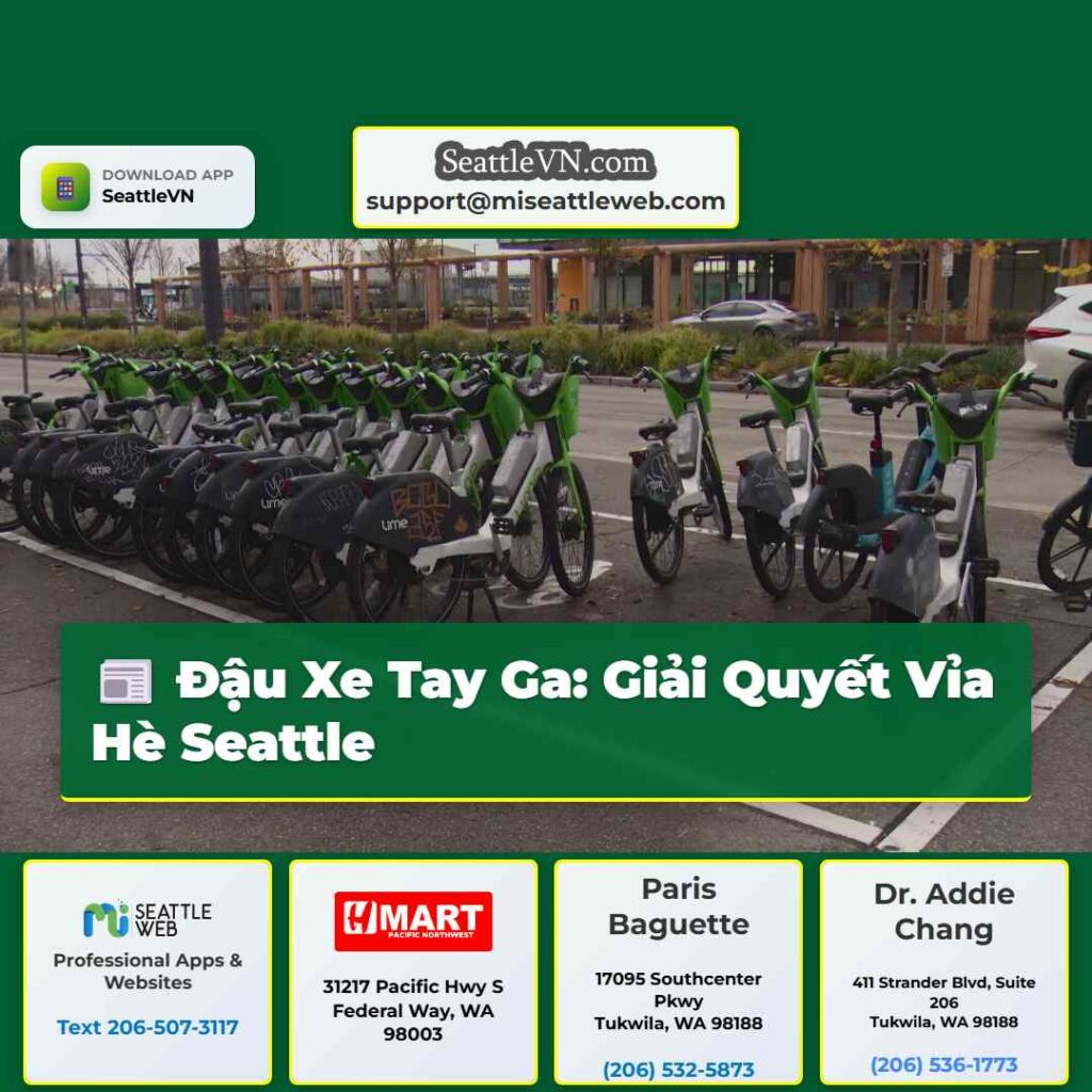 Đậu Xe Tay Ga: Giải Quyết Vỉa Hè Seattle