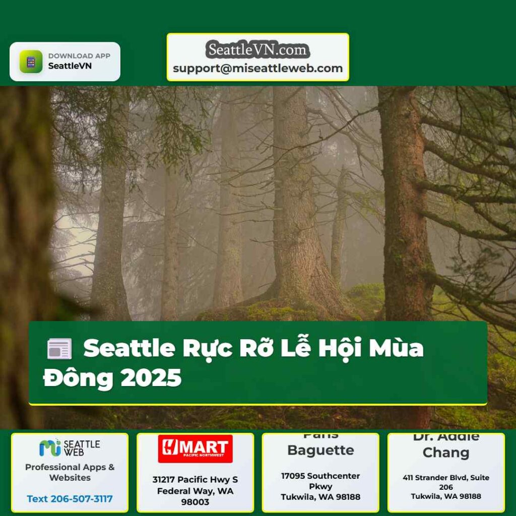 Seattle Rực Rỡ Lễ Hội Mùa Đông 2025
