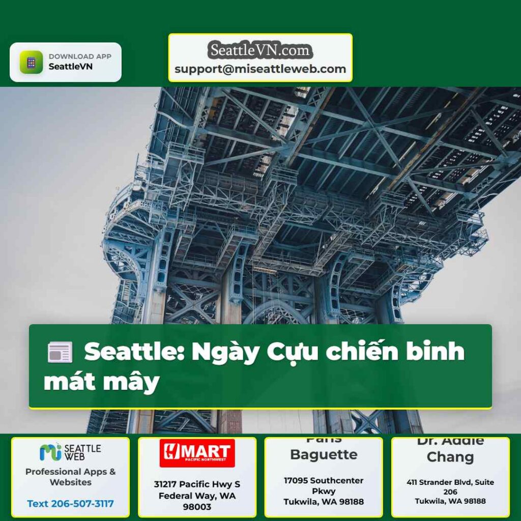 Seattle: Ngày Cựu chiến binh mát mây