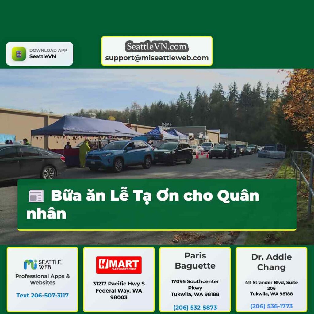 Bữa ăn Lễ Tạ Ơn cho Quân nhân