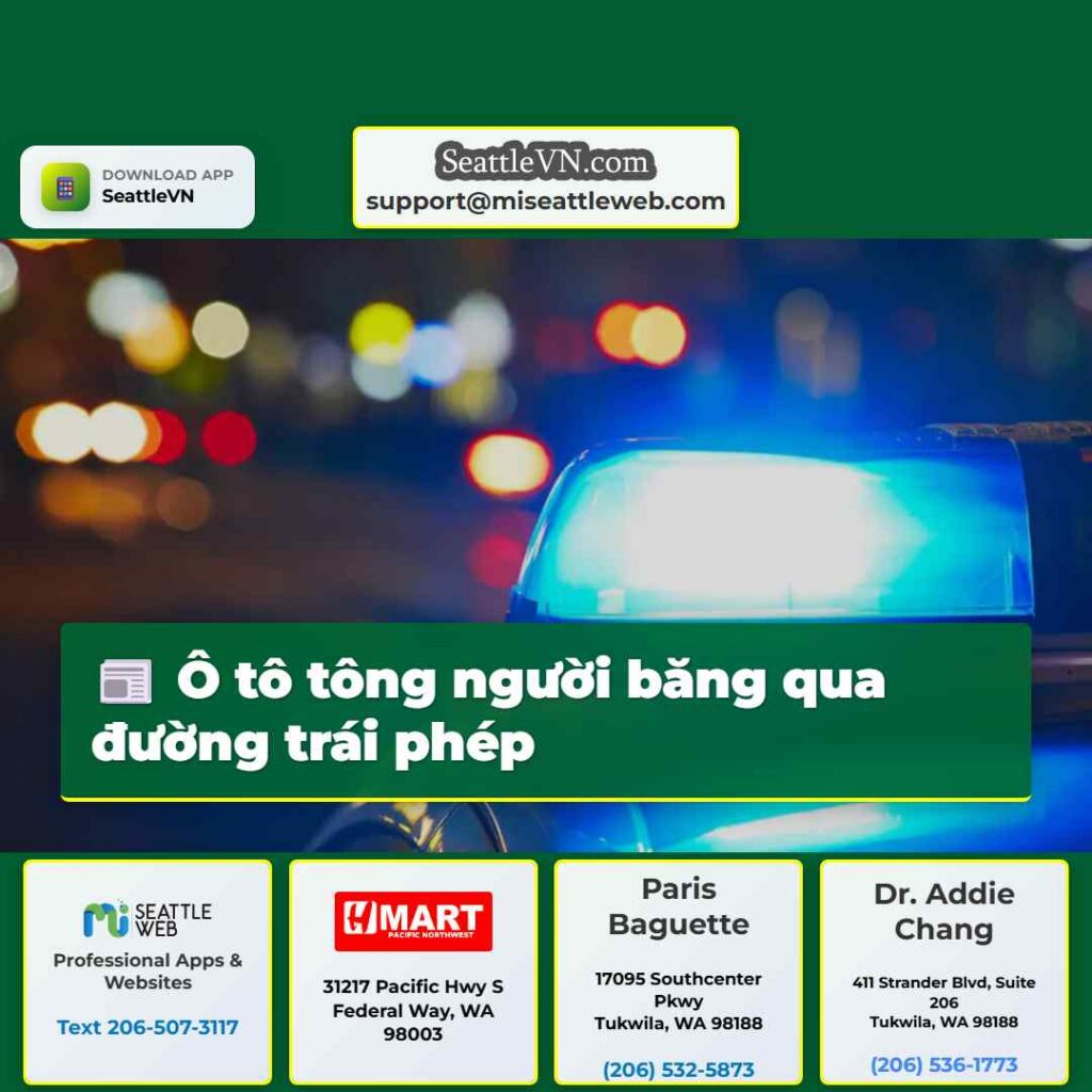 Ô tô tông người băng qua đường trái phép