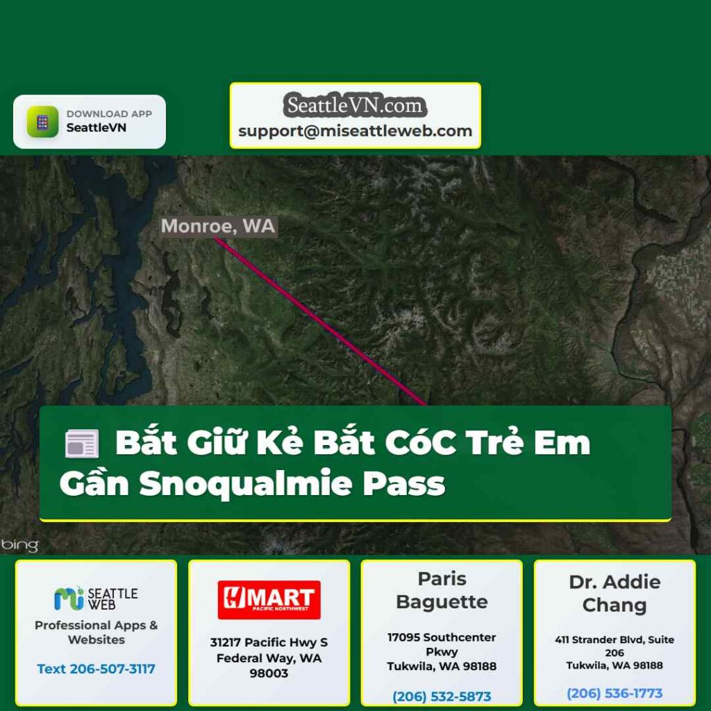 Bắt Giữ Kẻ Bắt CóC Trẻ Em Gần Snoqualmie Pass
