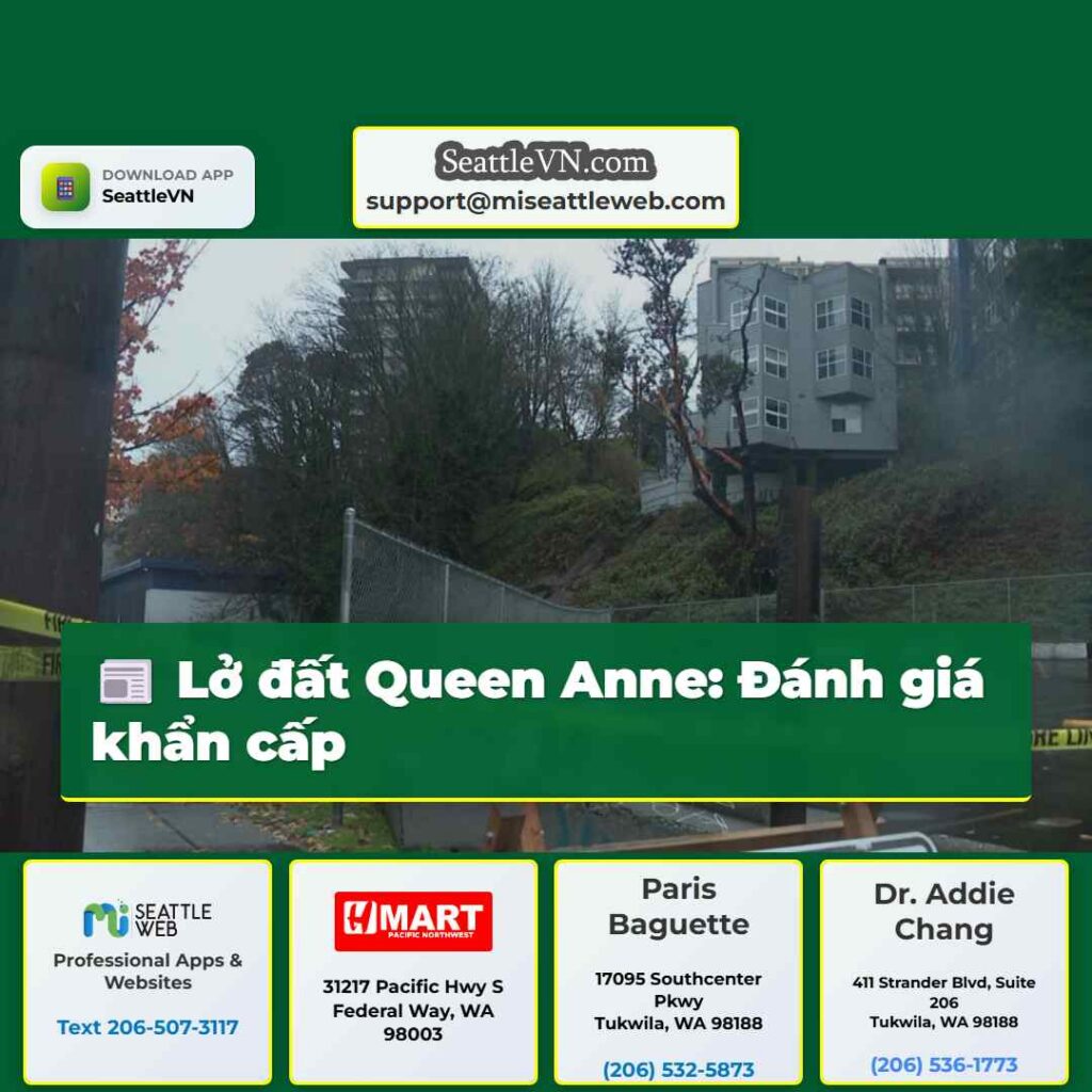 Lở đất Queen Anne: Đánh giá khẩn cấp