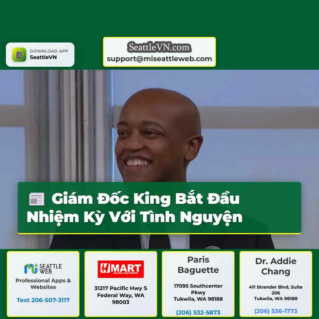 Giám Đốc King Bắt Đầu Nhiệm Kỳ Với Tình Nguyện