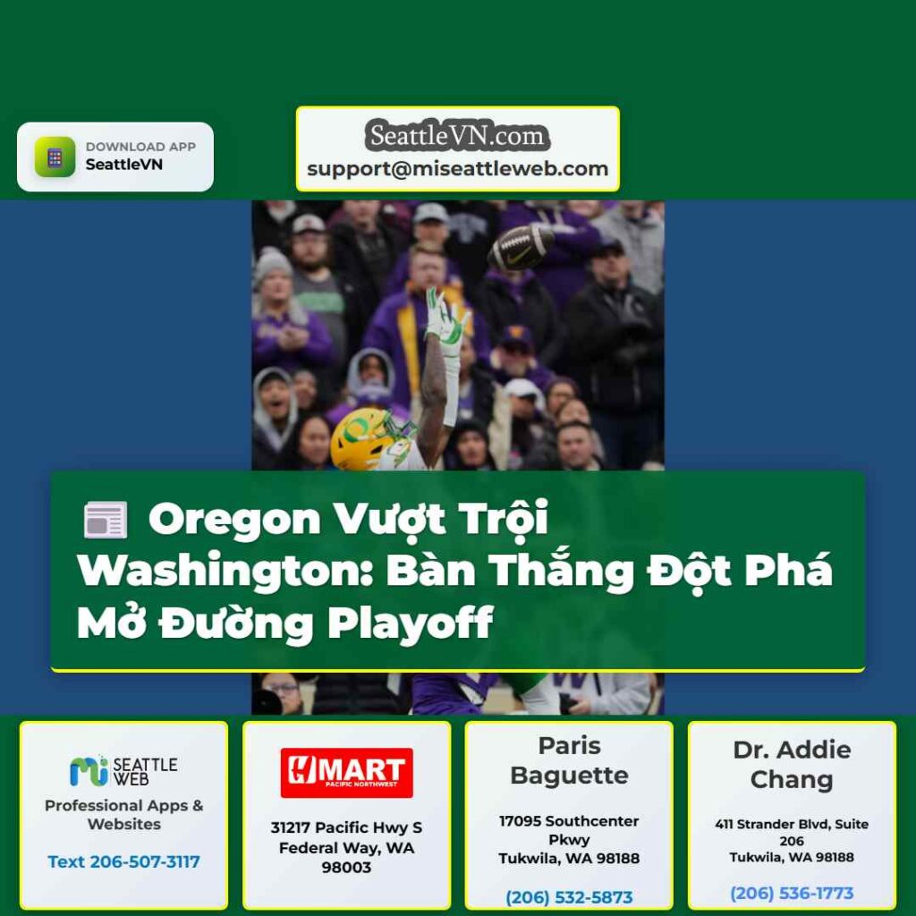 Oregon Vượt Trội Washington: Bàn Thắng Đột Phá Mở