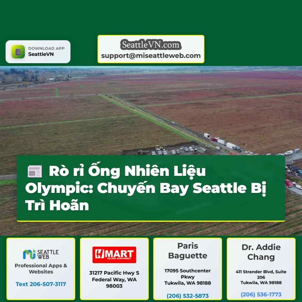 Rò rỉ Ống Nhiên Liệu Olympic: Chuyến Bay Seattle