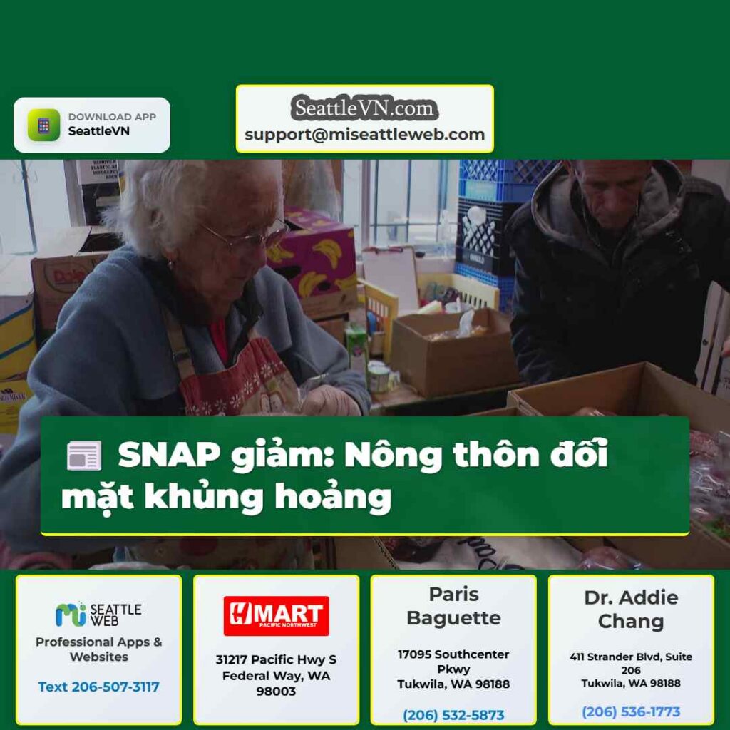 SNAP giảm: Nông thôn đối mặt khủng hoảng