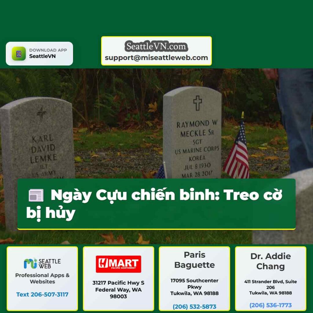 Ngày Cựu chiến binh: Treo cờ bị hủy