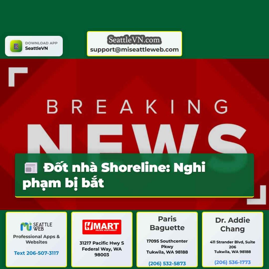 Đốt nhà Shoreline: Nghi phạm bị bắt