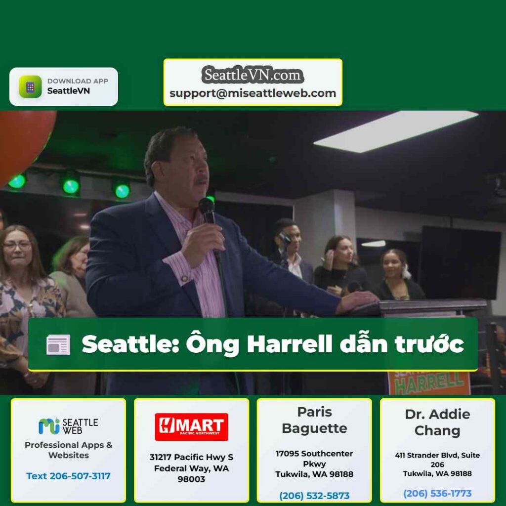 Seattle: Ông Harrell dẫn trước