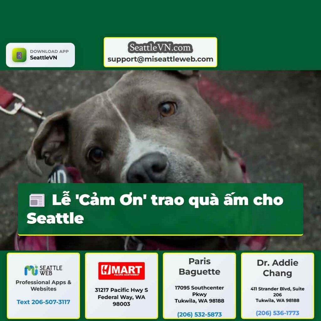 Lễ 'Cảm Ơn' trao quà ấm cho Seattle