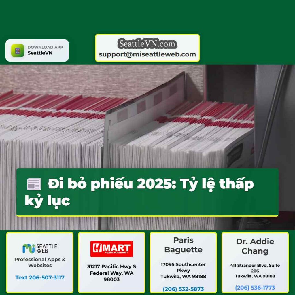 Đi bỏ phiếu 2025: Tỷ lệ thấp kỷ lục