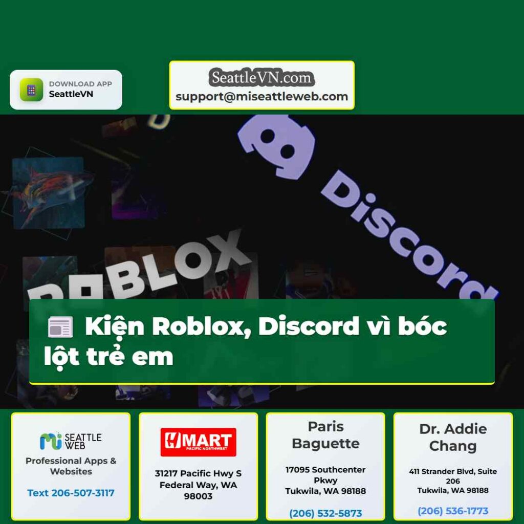 Kiện Roblox, Discord vì bóc lột trẻ em