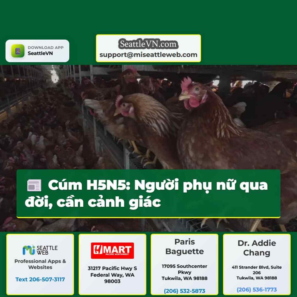 Cúm H5N5: Người phụ nữ qua đời, cần cảnh giác