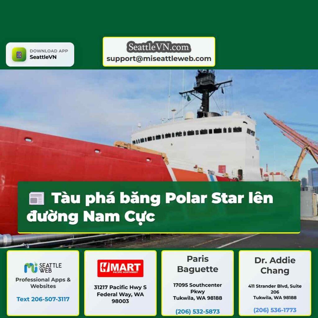 Tàu phá băng Polar Star lên đường Nam Cực
