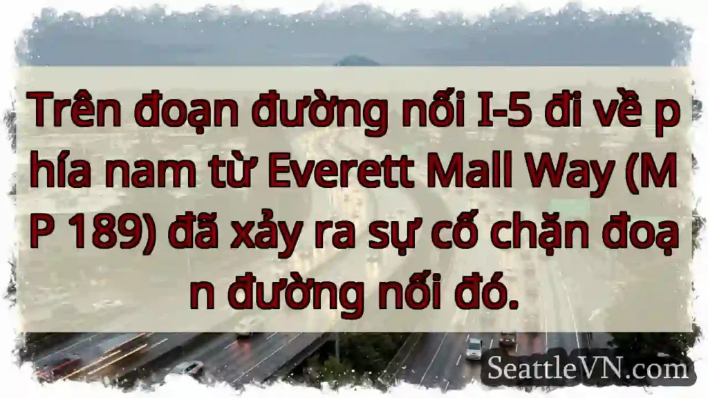 Trên đoạn đường nối I-5 đi về phía nam từ Everett