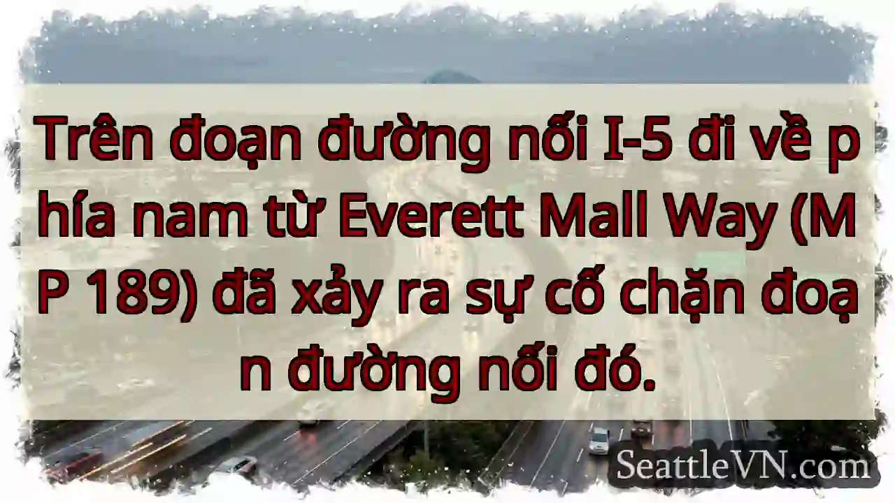 Trên đoạn đường nối I-5 đi về phía nam từ Everett